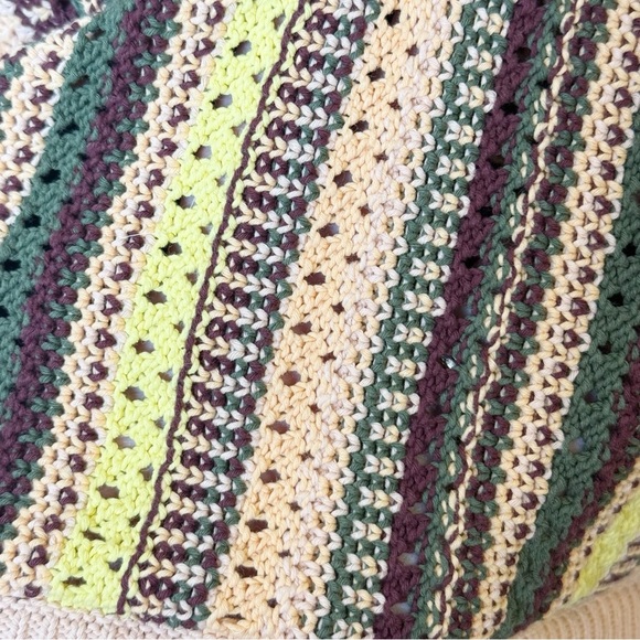 Madewell Crochet Janson Sweater Tank in Rainbow Stripe M - Picture 5 of 7